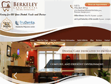 Tablet Screenshot of berkeleylakedental.com
